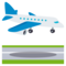 Airplane Arrival emoji on Emojione